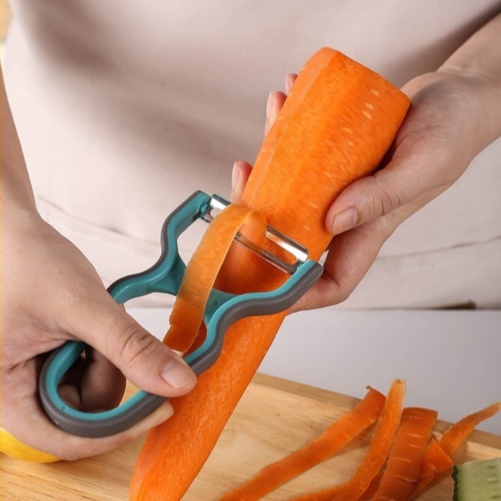 Vegetable Kitchen Gadgets - 3pcs Stainless Steel Vegetable Peeler Ergonomic