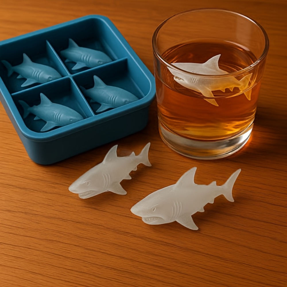 Kitchen Gadgets To Have - Shark Silicone Ice Cube Tray 4