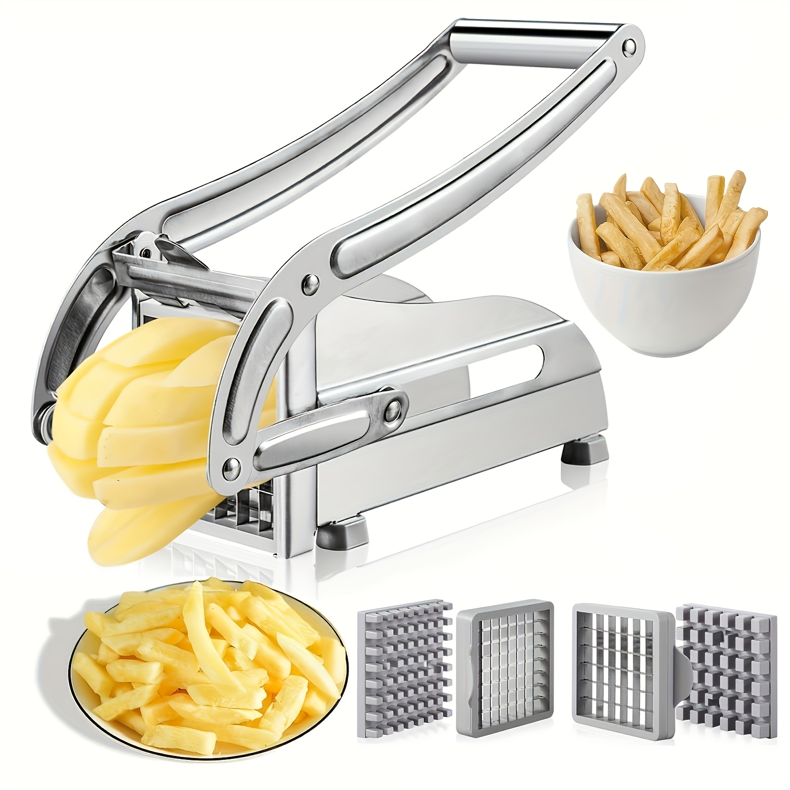 Kitchen Gadgets Vegetable Cutter - Vegetable Cutter, French Fry Cutter, Stainless