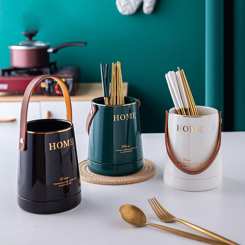 Kitchen Gadgets In Japan - Accessories Utensil Conatiner Holder Ceramic Kitchen
