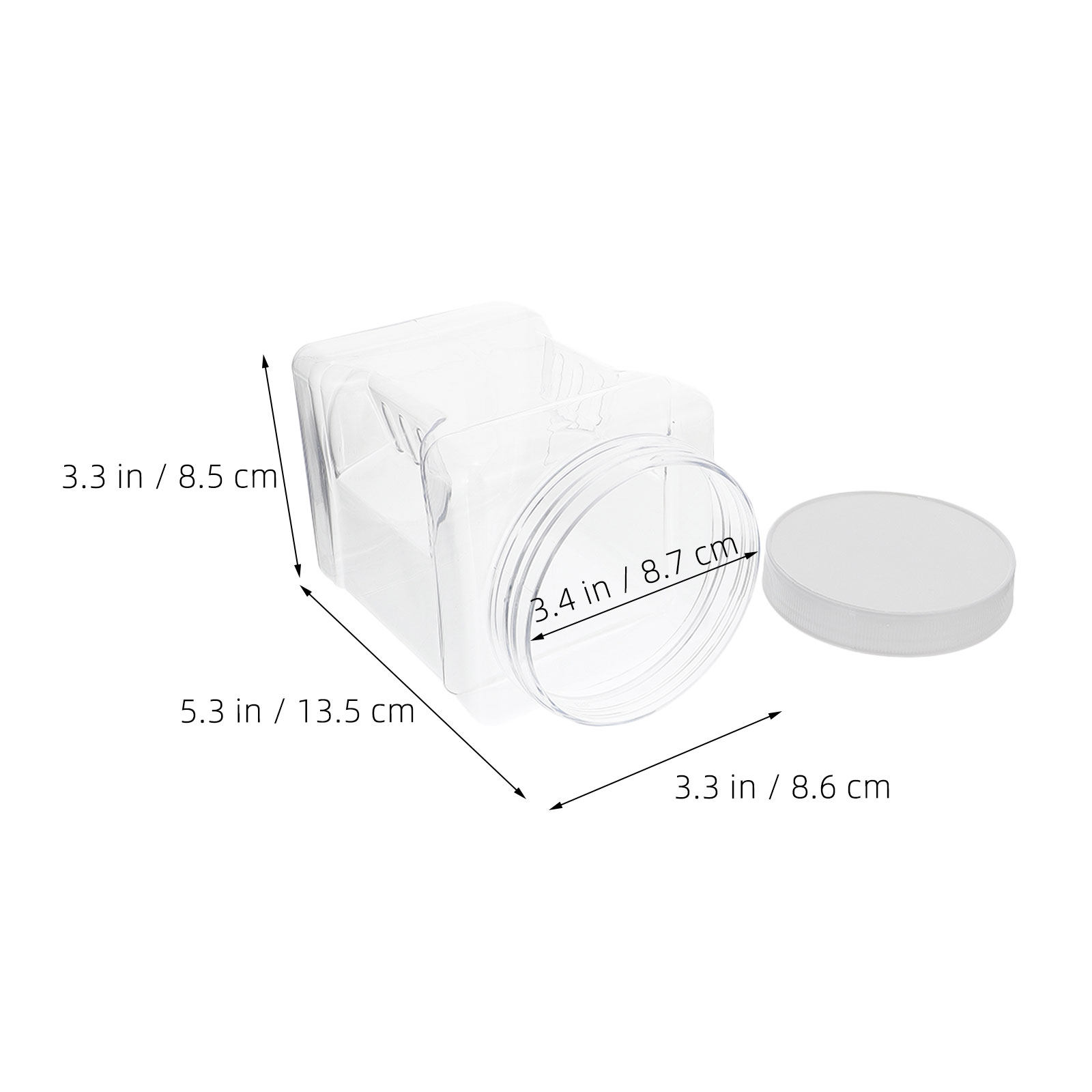 6Pcs Transparent Square Canist - Food Storage Containers review and price