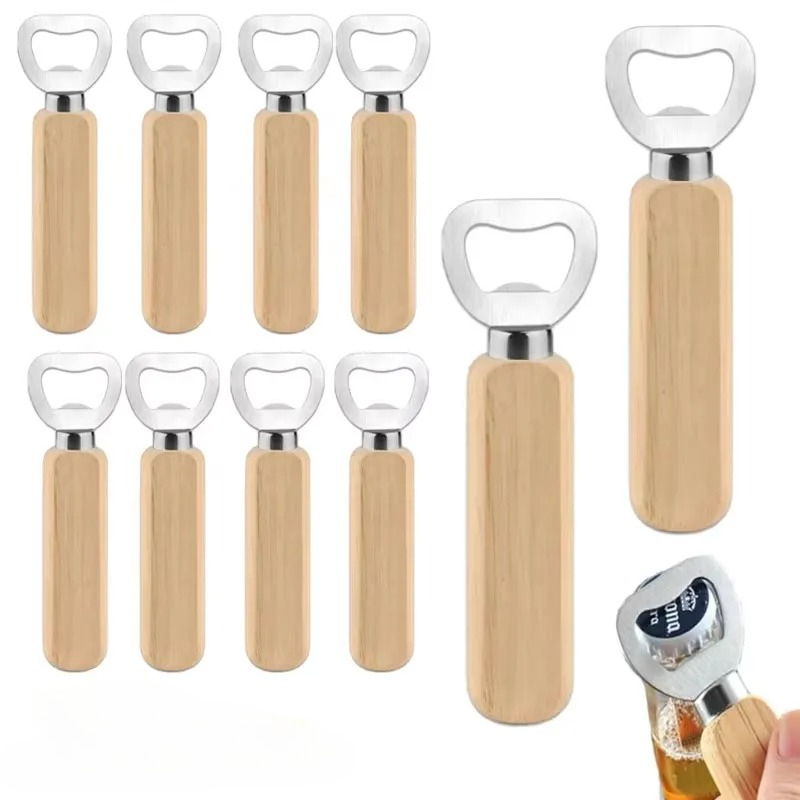 Stainless Steel Wooden Bottle  - Kitchen Gadgets Home Party review and price
