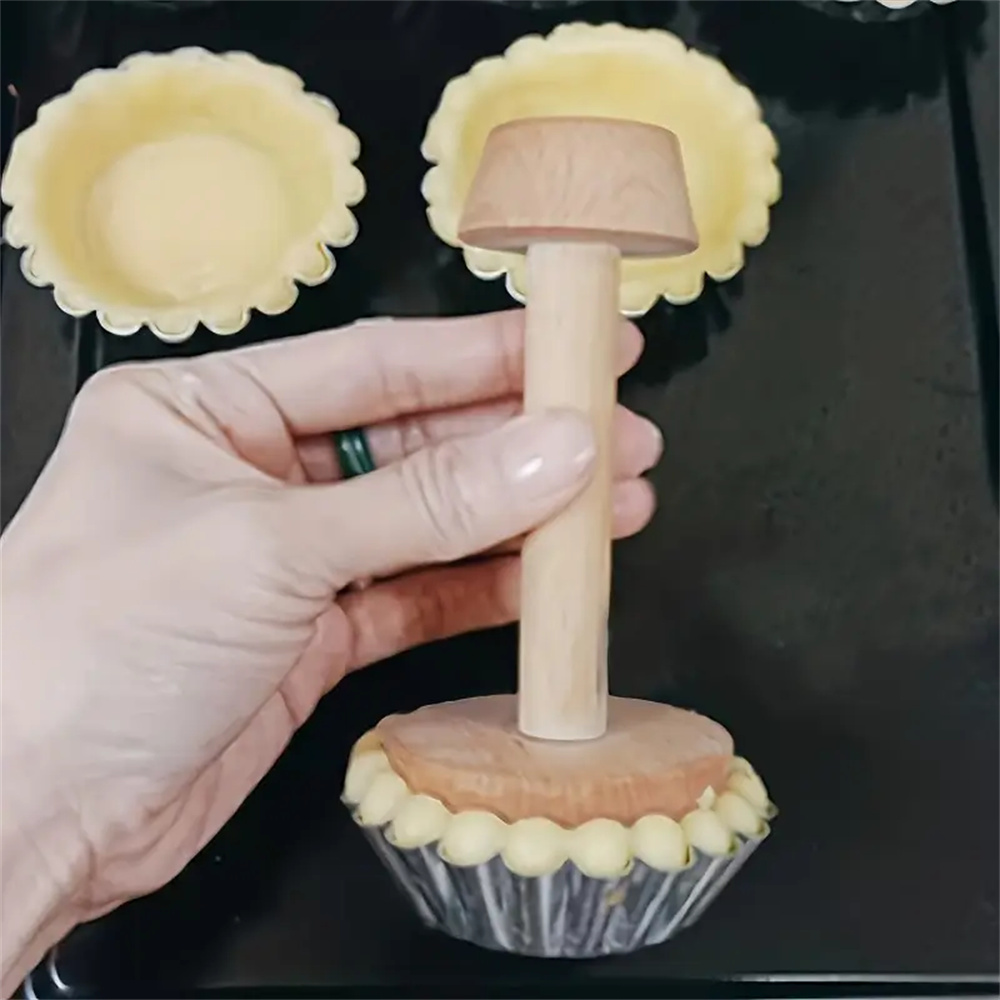 Premium Wooden Egg Tart Mold D - Kitchen Gadgets For Cooking review and price