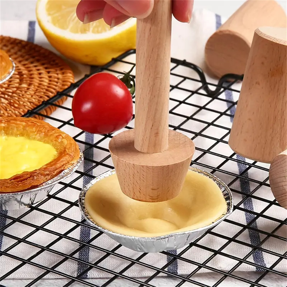 Premium Wooden Egg Tart Mold D - Kitchen Gadgets For Cooking review and price