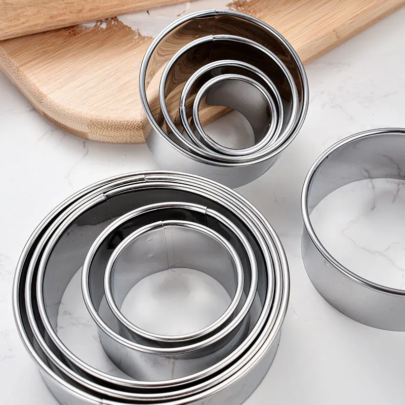 5PCS Round Stainless Steel Bis - Kitchen Gadgets For Cooking review and price