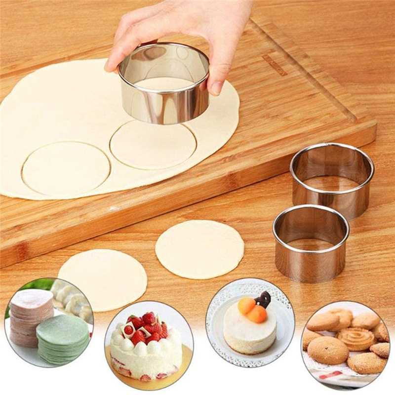 5PCS Round Stainless Steel Bis - Kitchen Gadgets For Cooking review and price