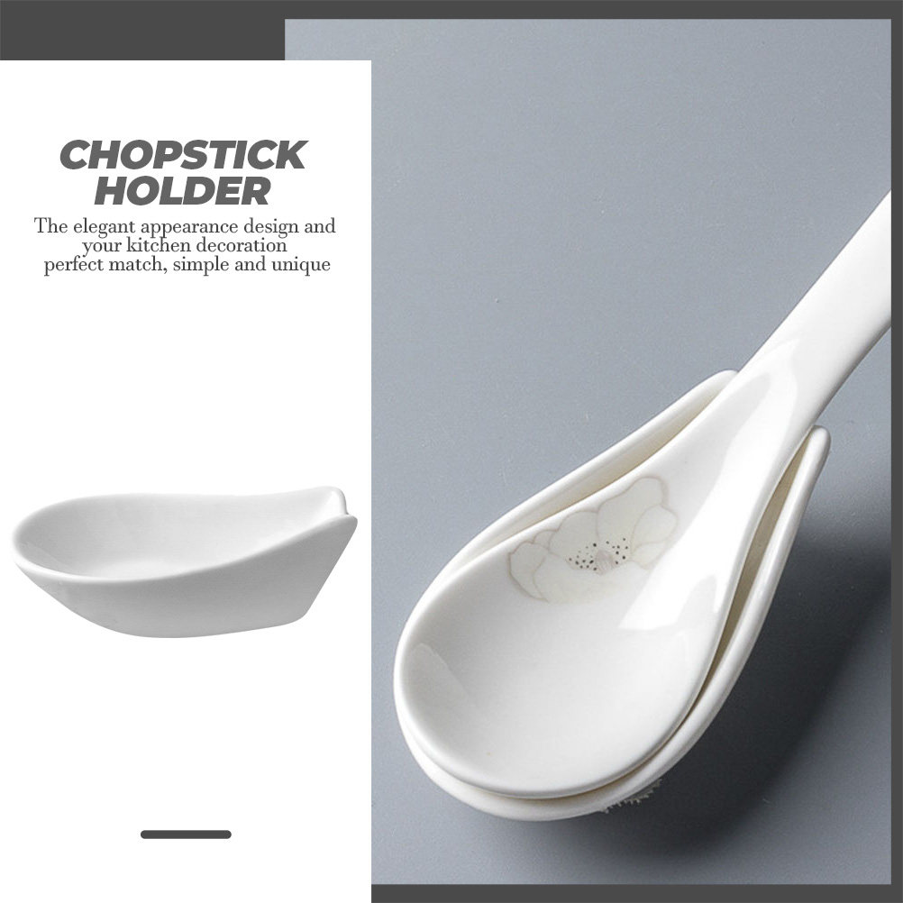 4Pcs Ceramic Spoon Rest Spoon  - Kitchen Gadgets To Have review and price