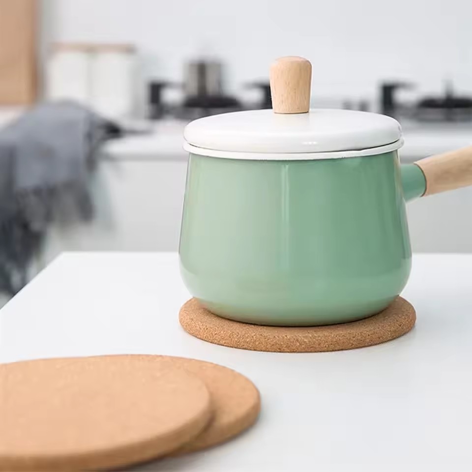 4Pcs Cork Pot Mat Heat Resista - Kitchen Gadgets In Japan review and price