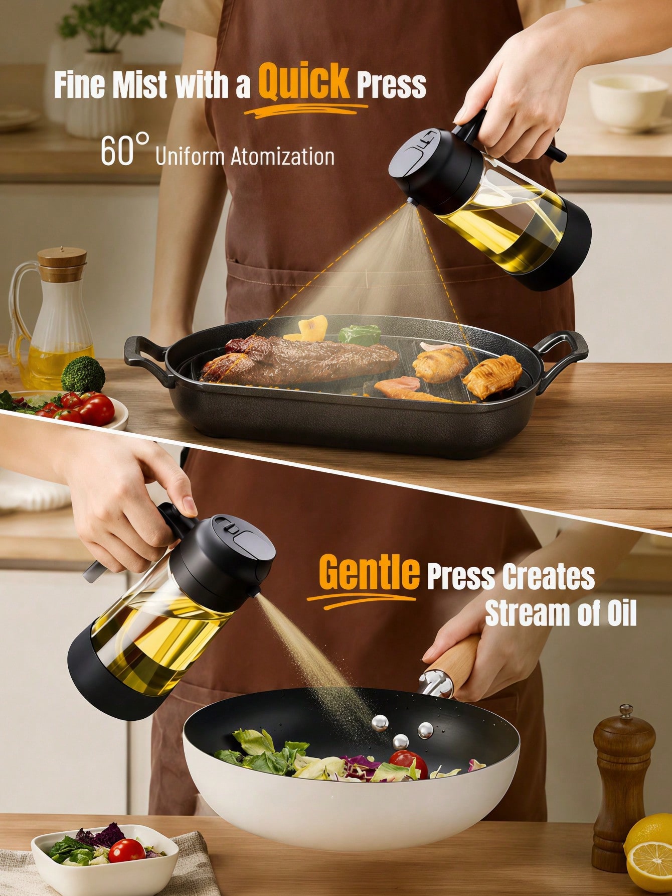 2PCS 2-In-1 Oil Sprayer & Pour - Kitchen Gadgets To Have review and price