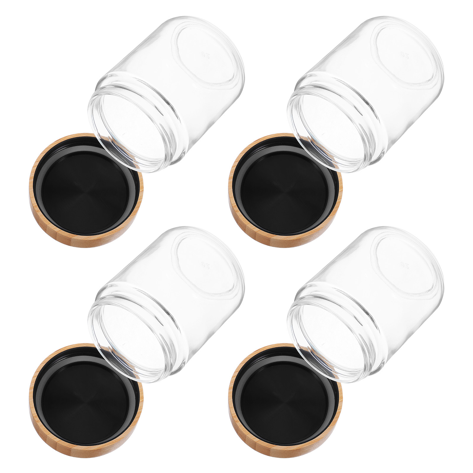 4Pcs Glass Kitchen Storage Jar - Food Storage Containers review and price