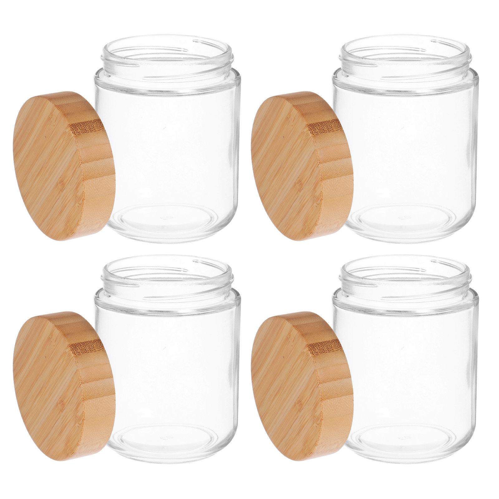 4Pcs Glass Kitchen Storage Jar - Food Storage Containers review and price