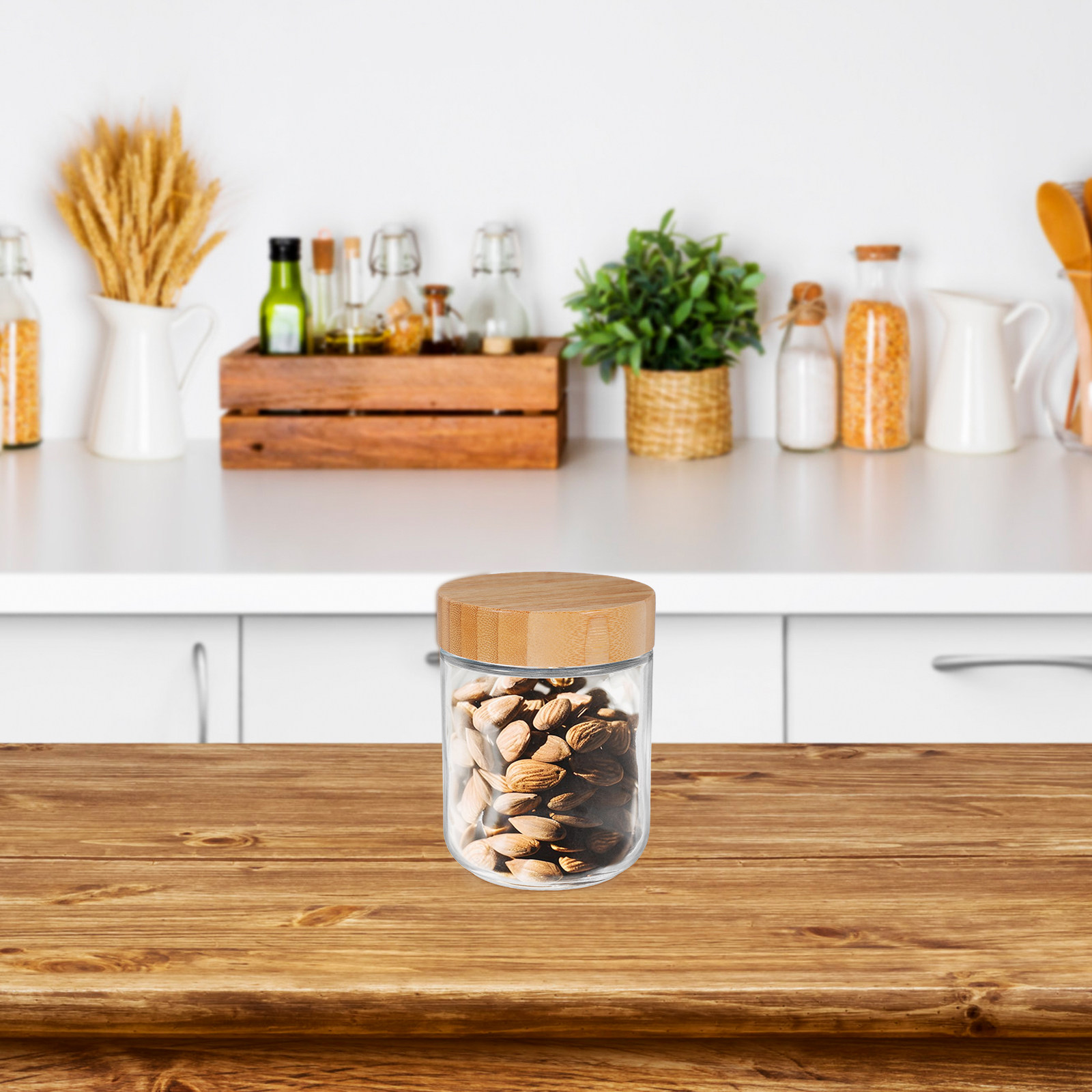 4Pcs Glass Kitchen Storage Jar - Food Storage Containers review and price